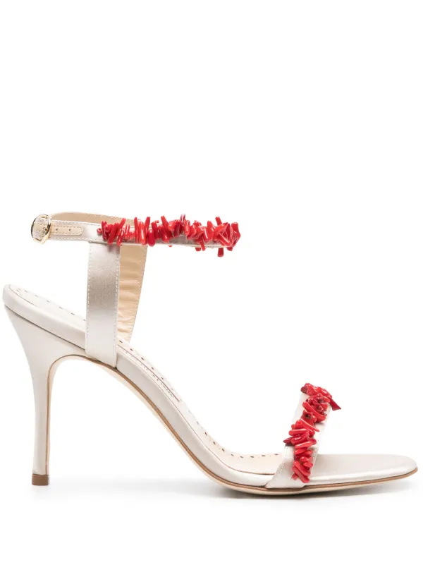 【MANOLO BLAHNIK 】★雑誌25ans掲載 Cienzan 90mm サンダル Manolo Blahnik Cienzan 90mm サンダル | ニュートラル