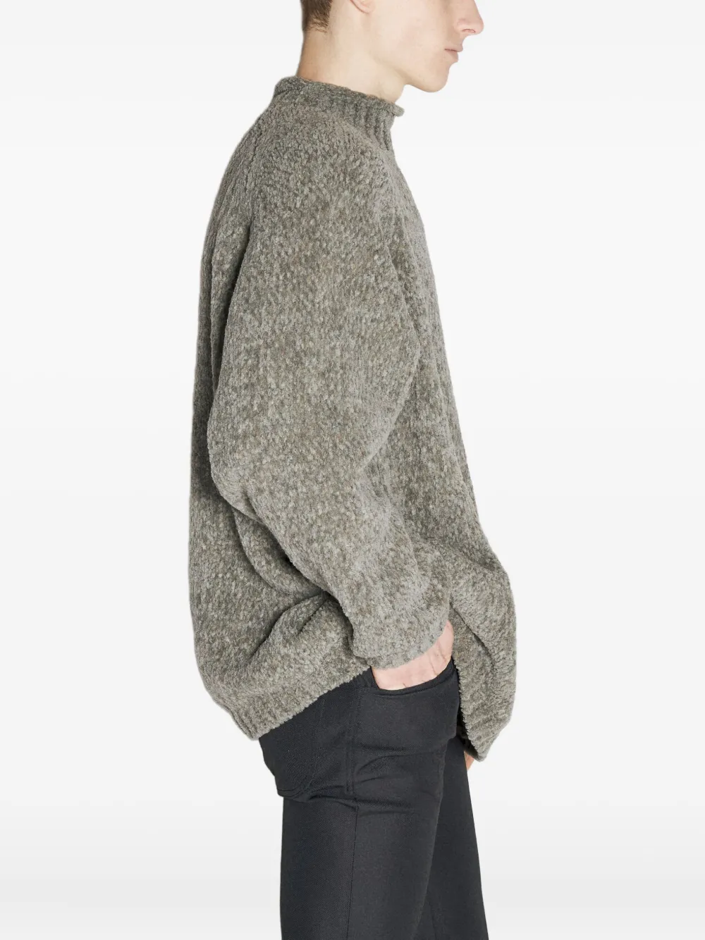Undercover mock-neck wool sweater Grijs