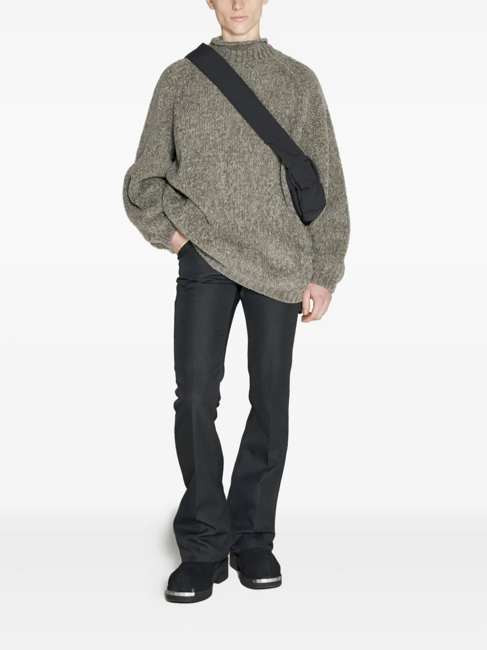 Undercover mock-neck wool sweater Grijs