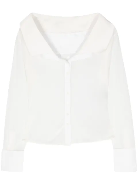 Jacquemus La chemise Brezza off-shoulder shirt Women