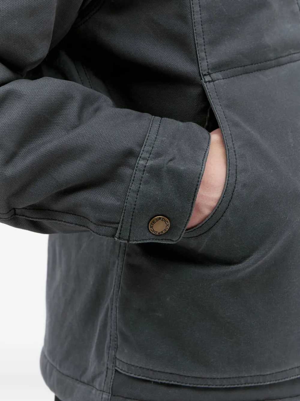 DICKIES logo-patch jacket Grijs