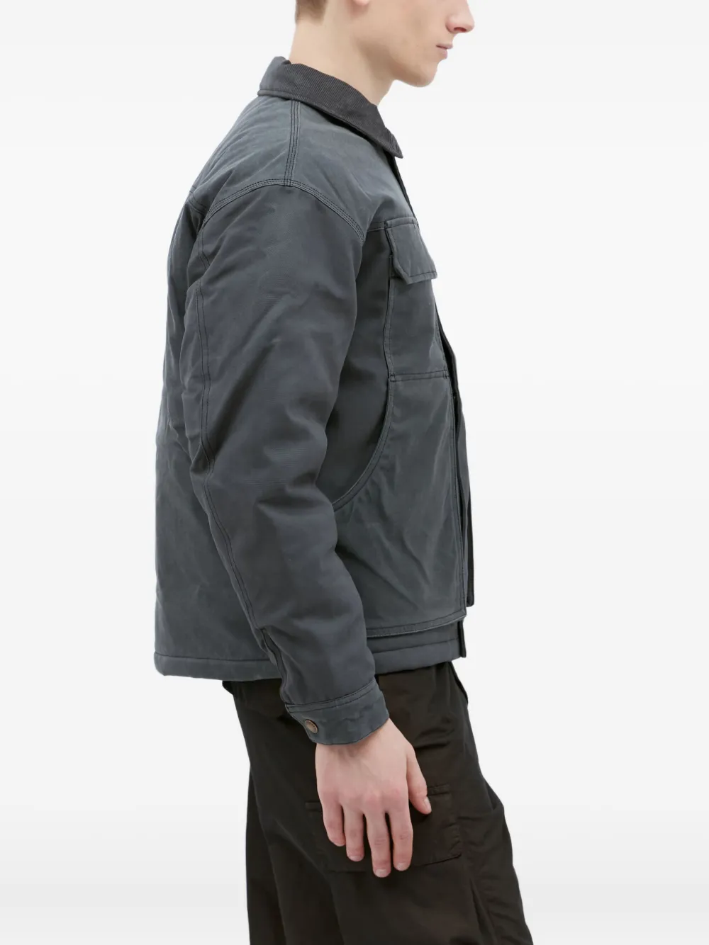 DICKIES logo-patch jacket Grijs