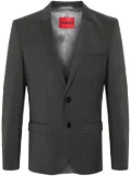 BOSS notched-lapels single-breasted blazer - Grey