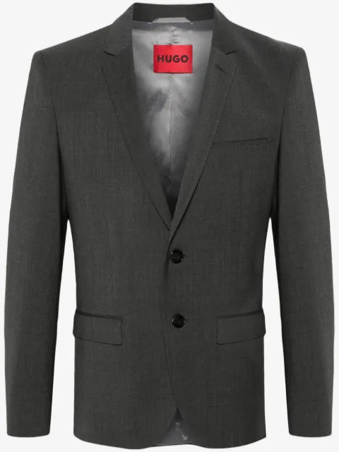 BOSS notched-lapels single-breasted blazer