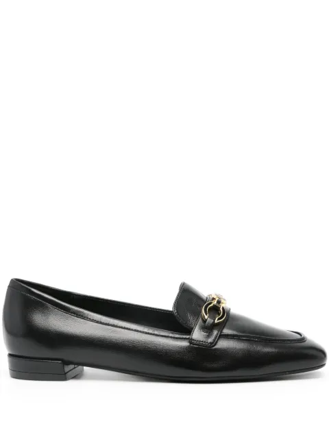 Stuart Weitzman logo-plaque leather loafers