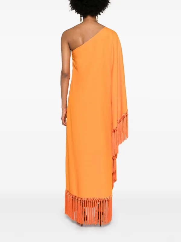 Taller Marmo Arno one-shoulder Midi Dress | Orange | FARFETCH