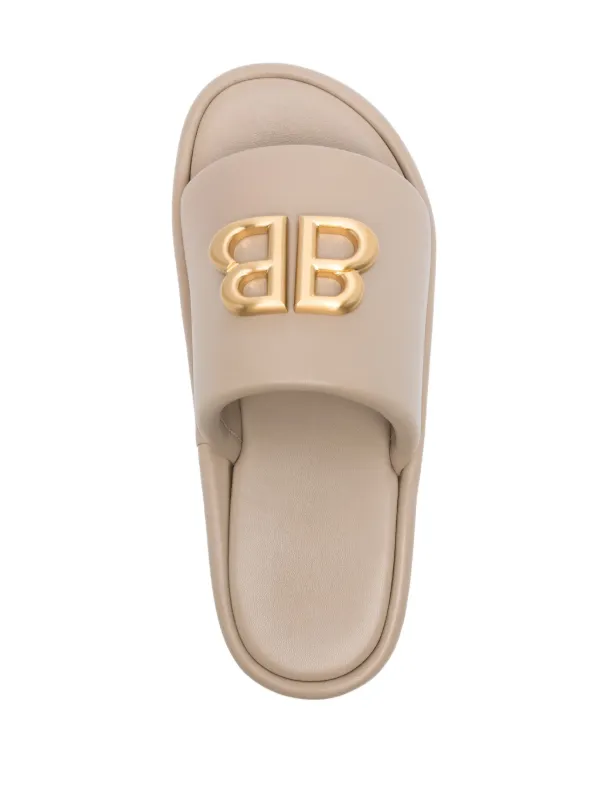 Balenciaga white slides online