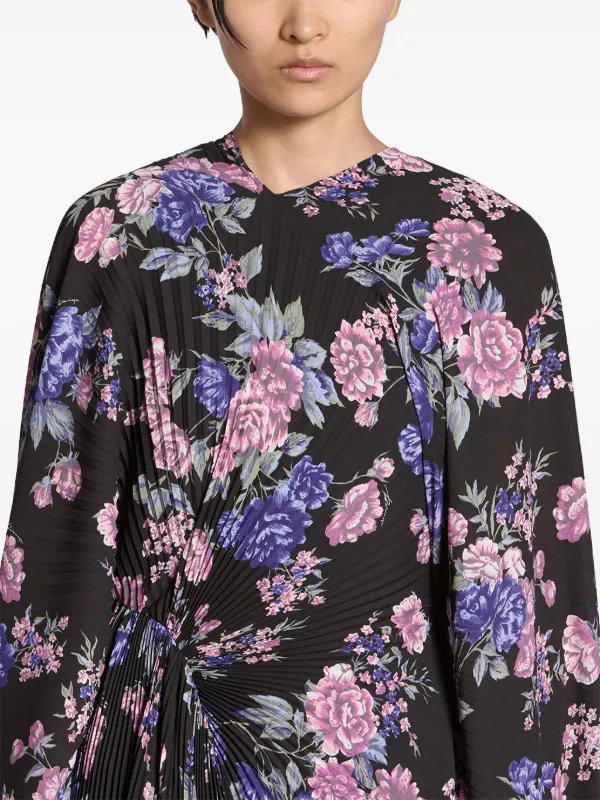 Balenciaga floral dress best sale