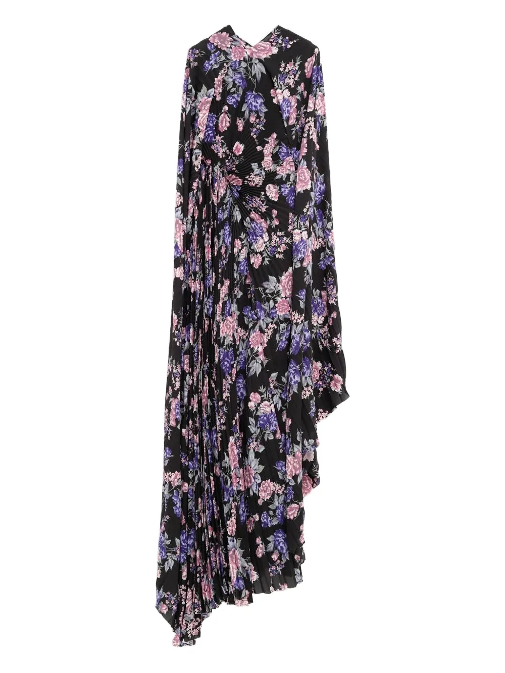 Balenciaga Maxi-jurk met bloemenprint Zwart