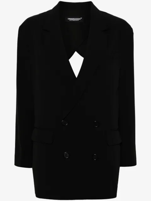 Undercover blazer asimétrico con doble botonadura