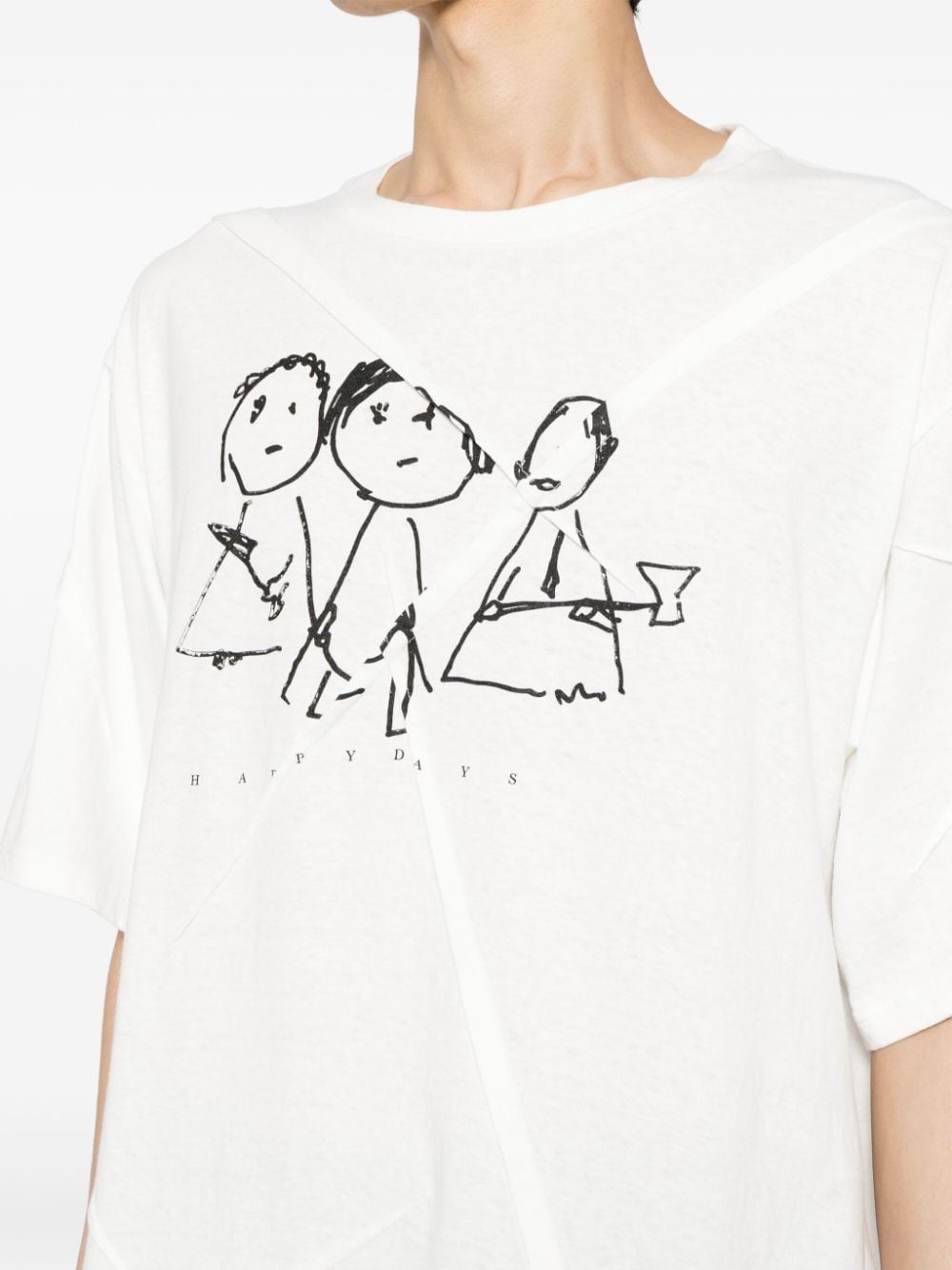 Undercover T-shirt met print Wit