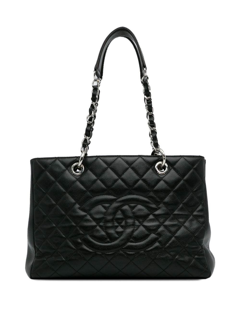 Pre-owned Chanel 2011-2012 Grand Tote Bag In Black