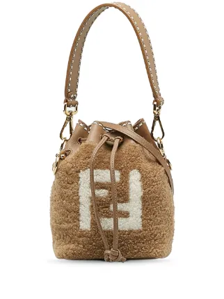 Fendi Pre Owned 2010 2024 Mini Mon Tresor Bucket Bag Neutrals FARFETCH AZ