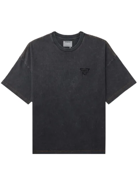 Musium Div. logo-embroidered cotton T-shirt
