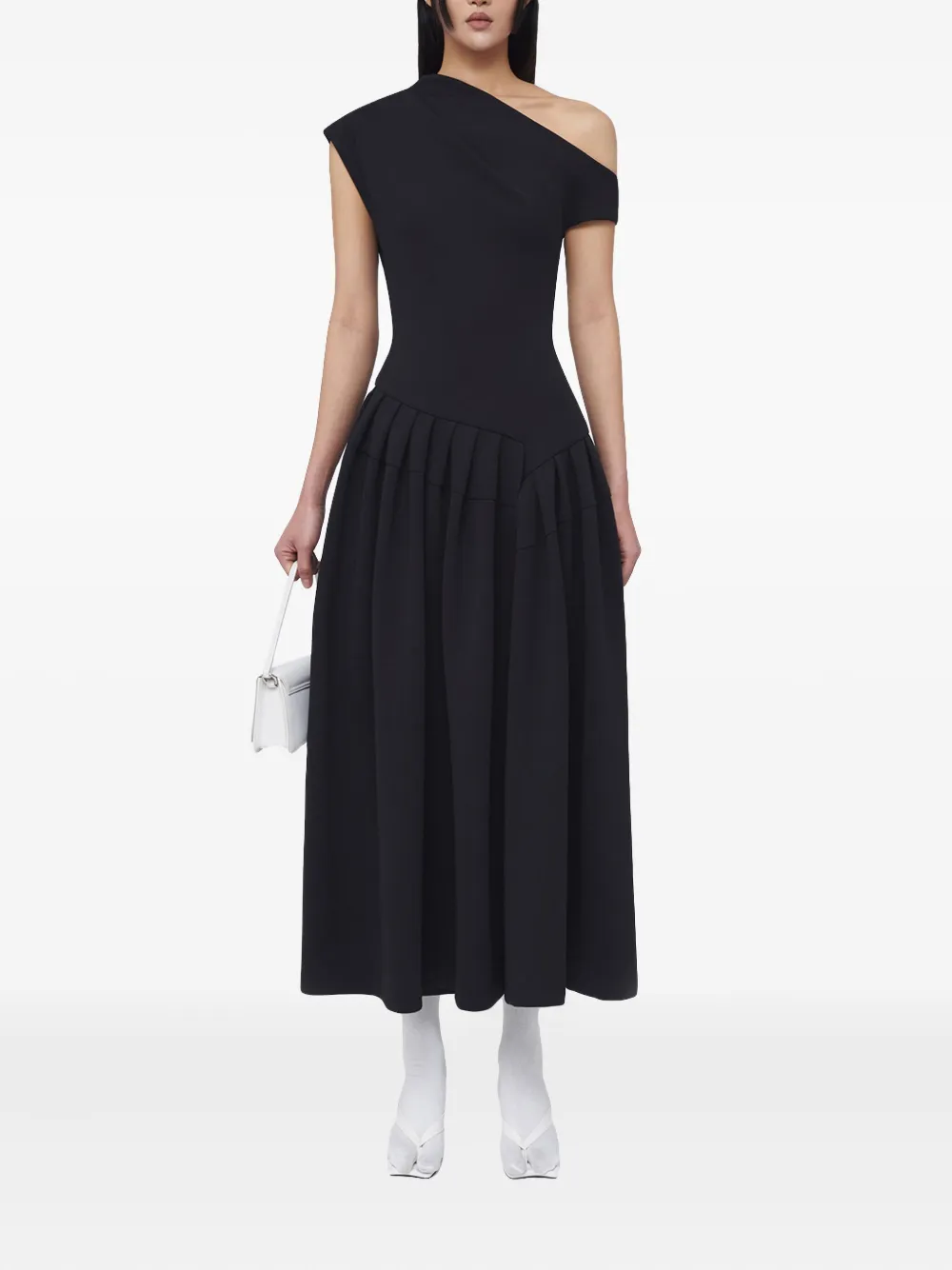 CHATS BY C.DAM one-shoulder pleated midi dress | Day Dresses | Image 2