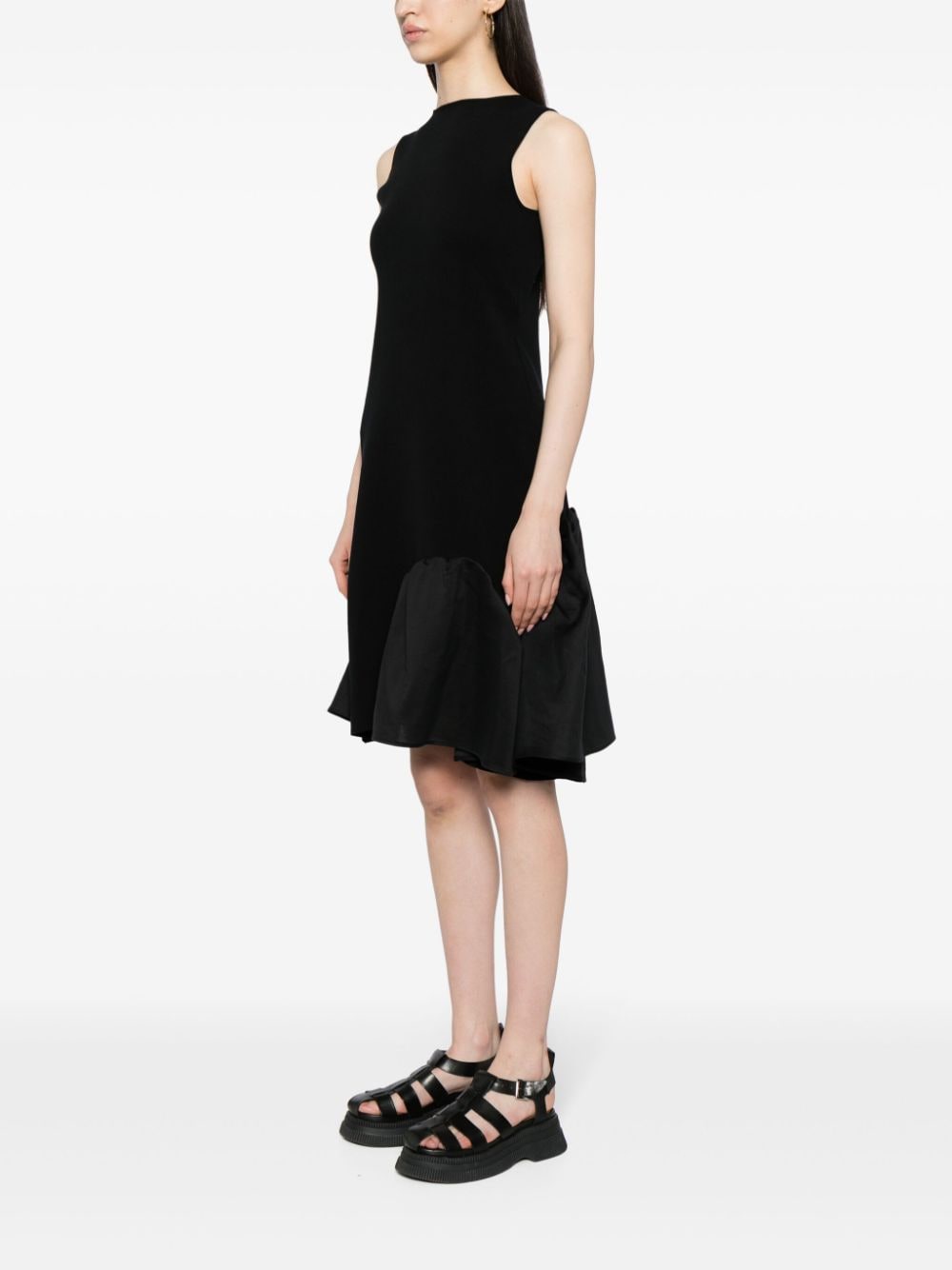JNBY Midi-jurk met asymmetrische afwerking Zwart