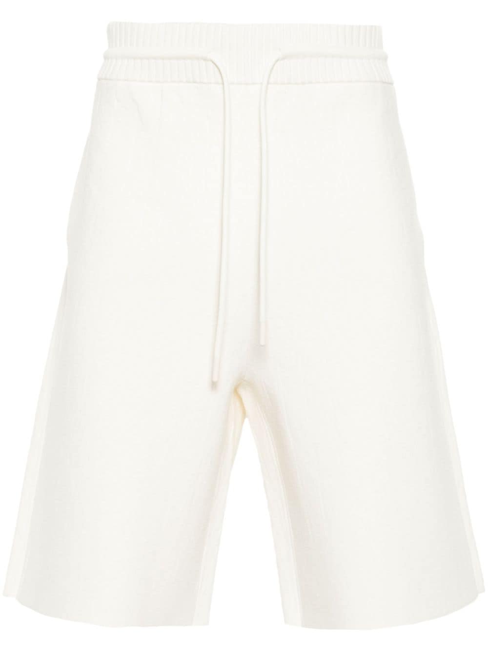 Mackage Beecher Knit Shorts In White