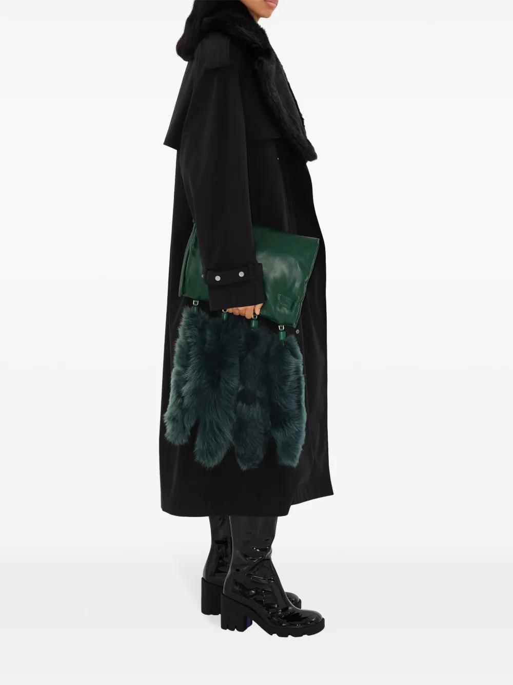 Burberry Tas met pofmouwen Groen