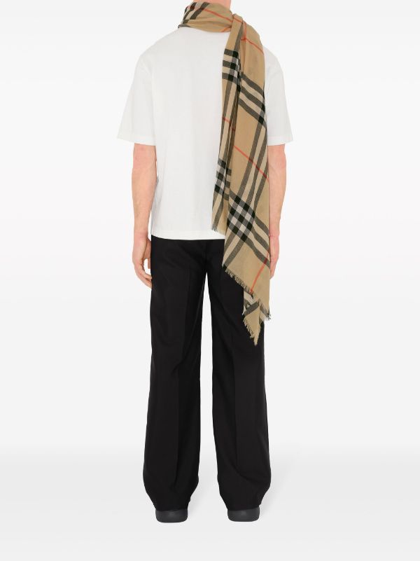 Burberry Vintage Check Wool Scarf Neutrals FARFETCH PH