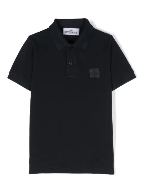 Stone Island Junior Polo con applicazione Compass