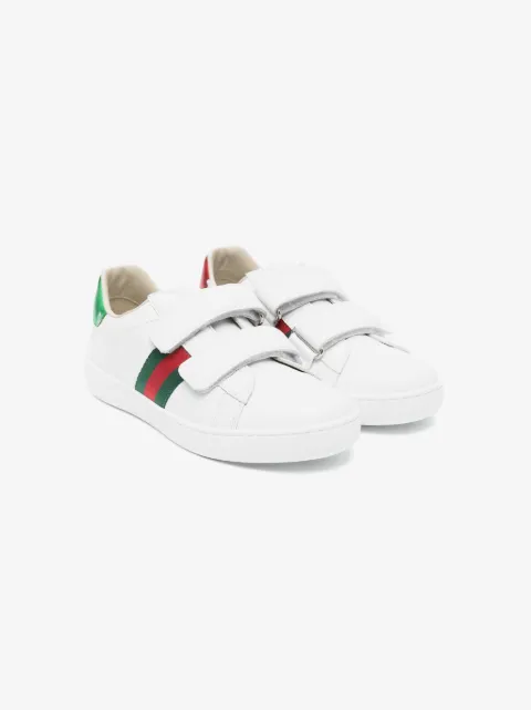 Gucci Kids touch fastening sneakers