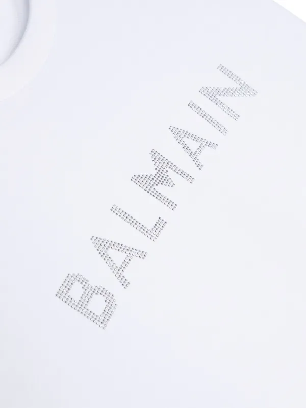 BALMAIN ロコフリントクルネックスウェットシャツ 【関税込】 BALMAIN - Bロゴ シルバープリント クルーネックスウェット