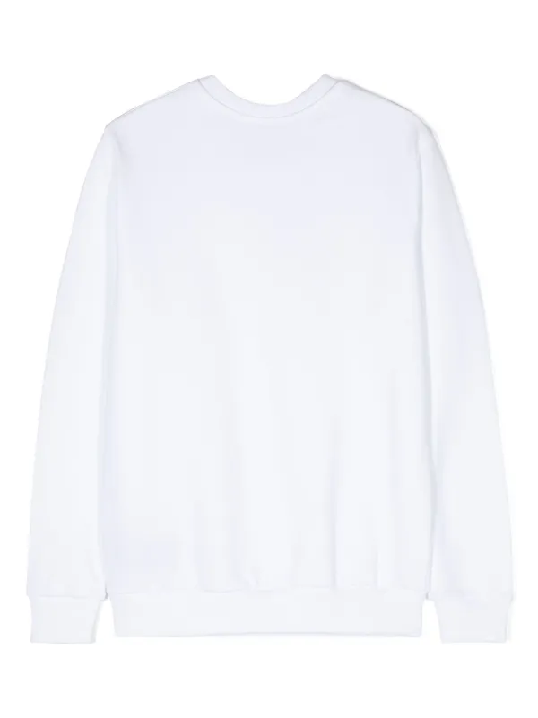 Balmain Kids crystal-embellished Logo Sweatshirt | White