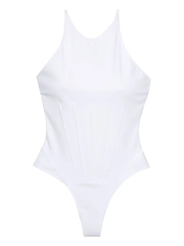 ワンピース水着 MUGLER Woman Swimsuit White 24P5BW0042882 1016 Mugler Outlet: Swimsuit woman - White | Mugler swimsuit