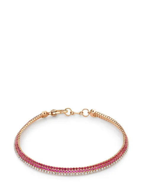 SHAY pulsera en oro rosa de 18kt con múltiples gemas