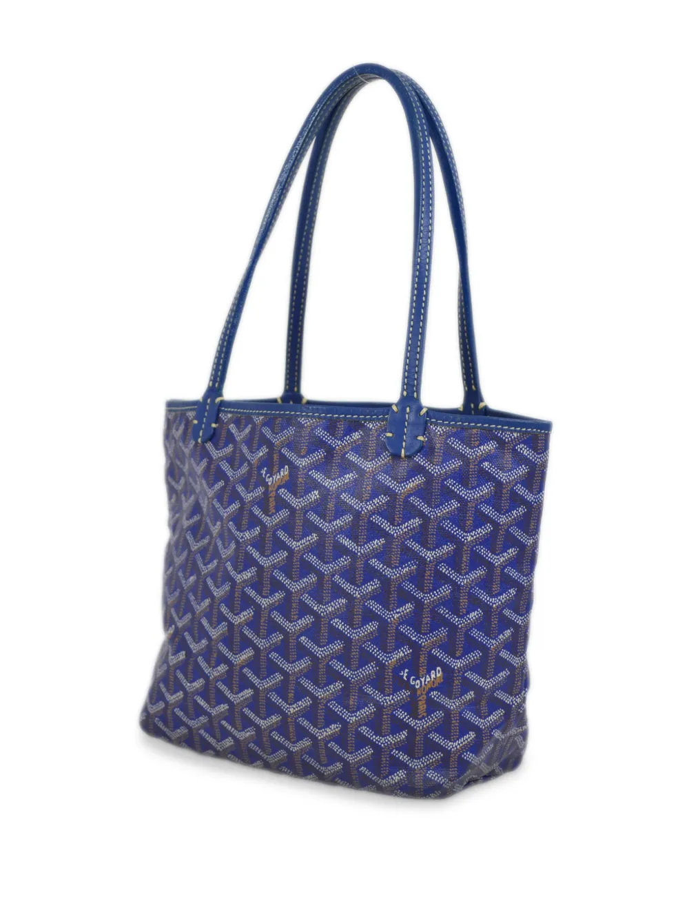 Goyard Pre Owned tote St. Louis Junior 1990 2000 mujer PVC Cuero Talla unica Azul