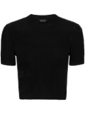 Balenciaga Bal Horizontal Allover crop top - Black