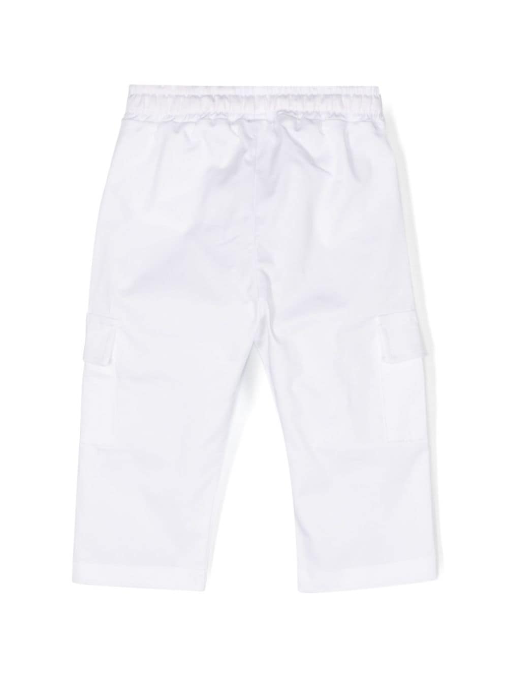 Shop Miss Grant Drawstring Straight-leg Trousers In White