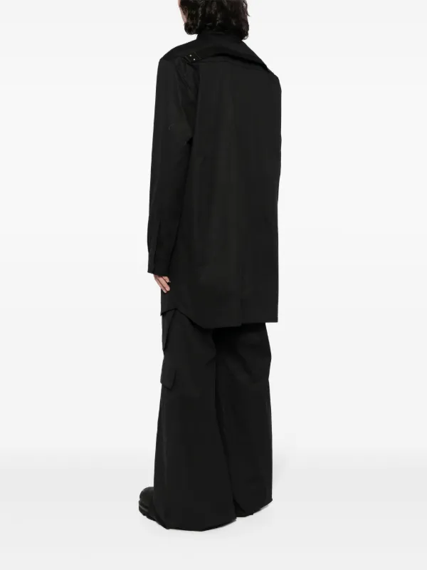 Rick Owens Jumbo シャツジャケット | ブラック | FARFETCH JP