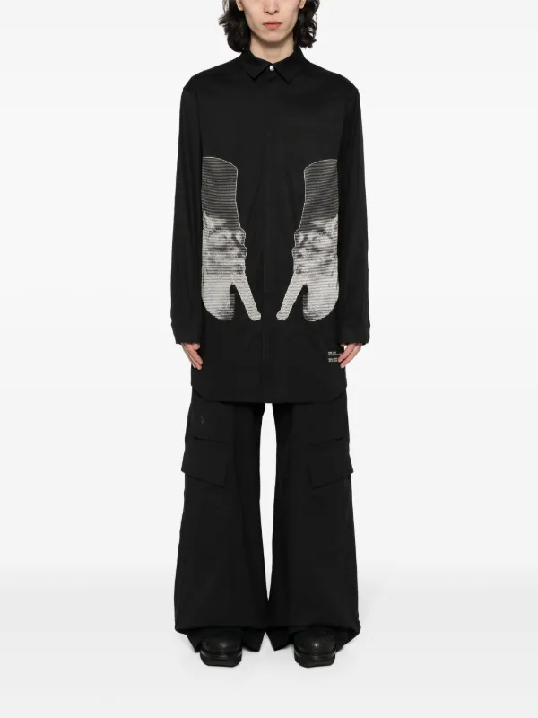 rick風　シャツジャケット Rick Owens Jumbo シャツジャケット | ブラック | FARFETCH JP