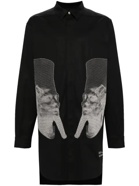 Rick Owens Jumbo cotton shirt jacket