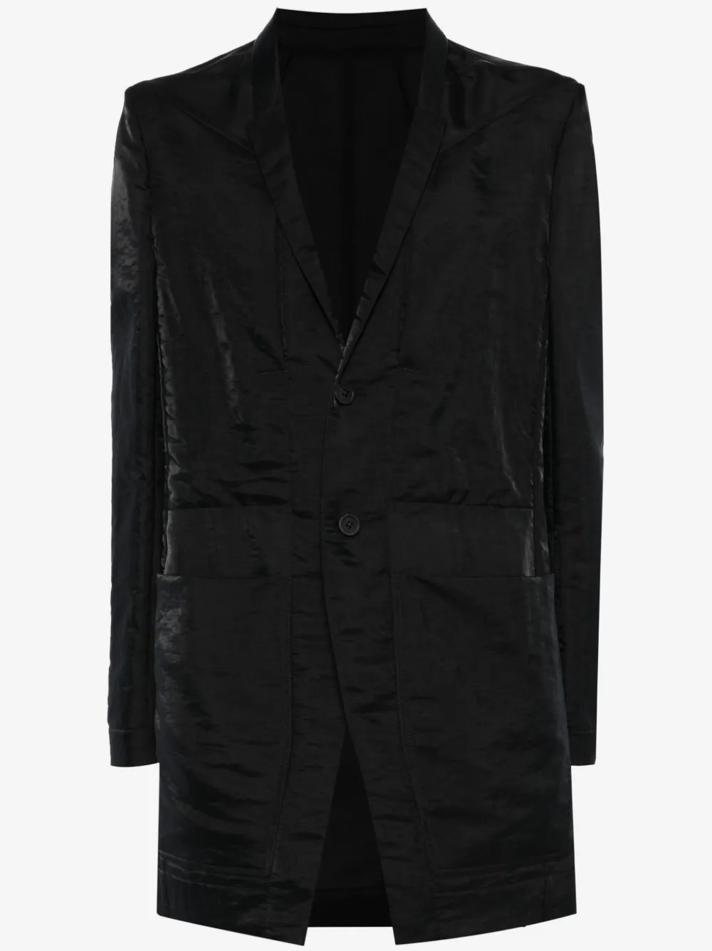 Rick Owens silk-blend single-breasted blazer | Black | Image 1