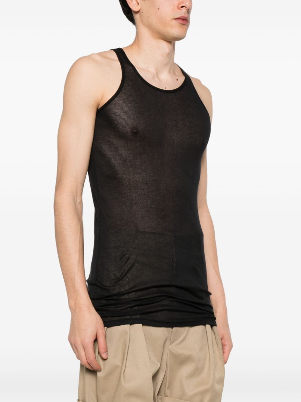FINE-RIBBED TANK TOP