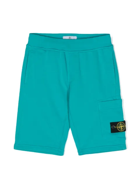 Stone Island Junior shorts deportivos con distintivo Compass