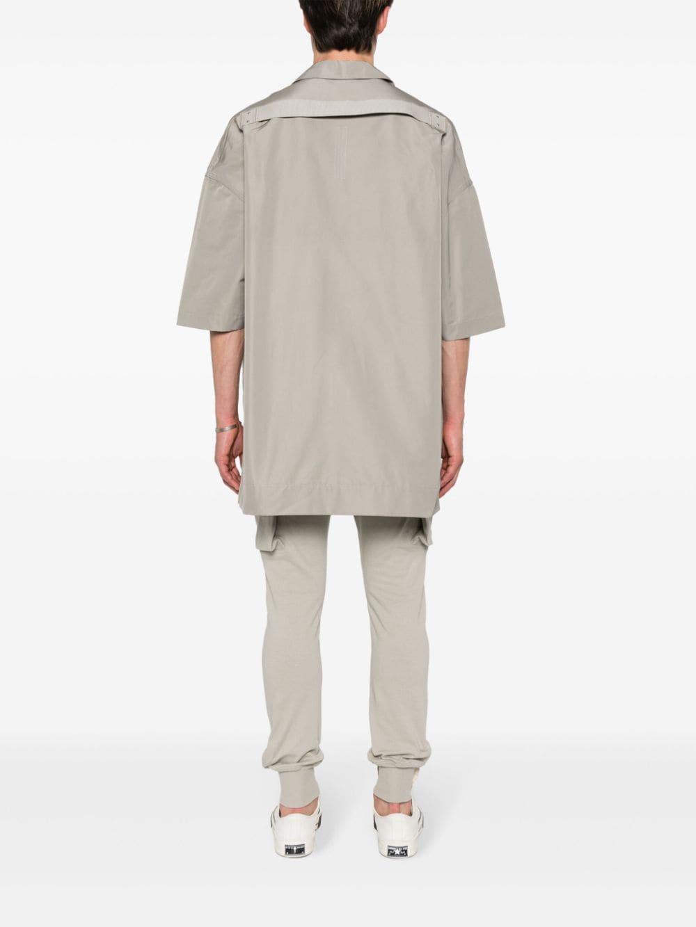 Shop Rick Owens Strap-detail Shirt In Neutrals