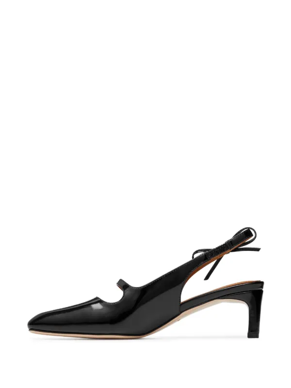 SHUSHU/TONG Bow 50mm square-toe Pumps - Farfetch