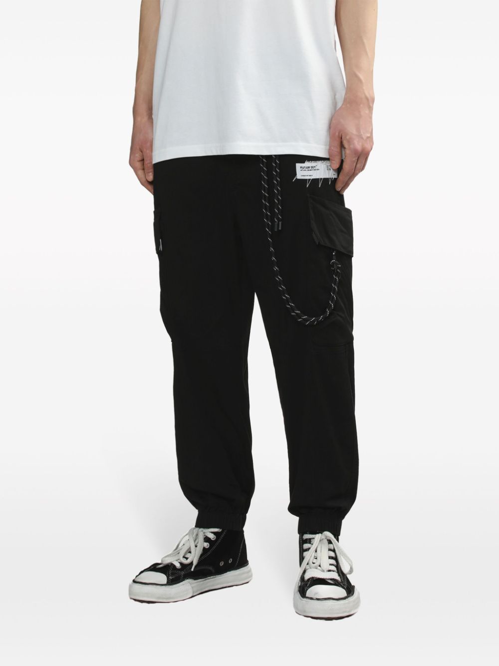 Shop Musium Div. Elasticated Waist Track Pants In Black