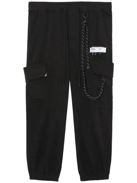 Musium Div. pantalones cargo con pretina elástica