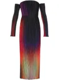 L'IDÉE Gatsby gradient-effect gown - Black