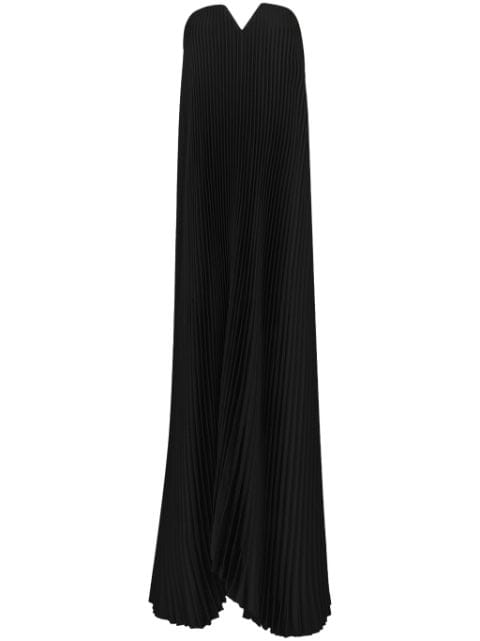 L'IDÉE Black Tie pleated gown