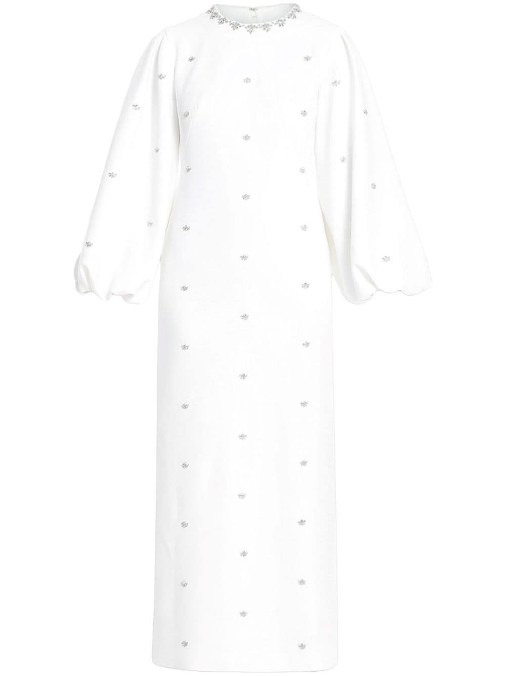 Huishan Zhang Joelle Crystal-embellished Dress In Weiss
