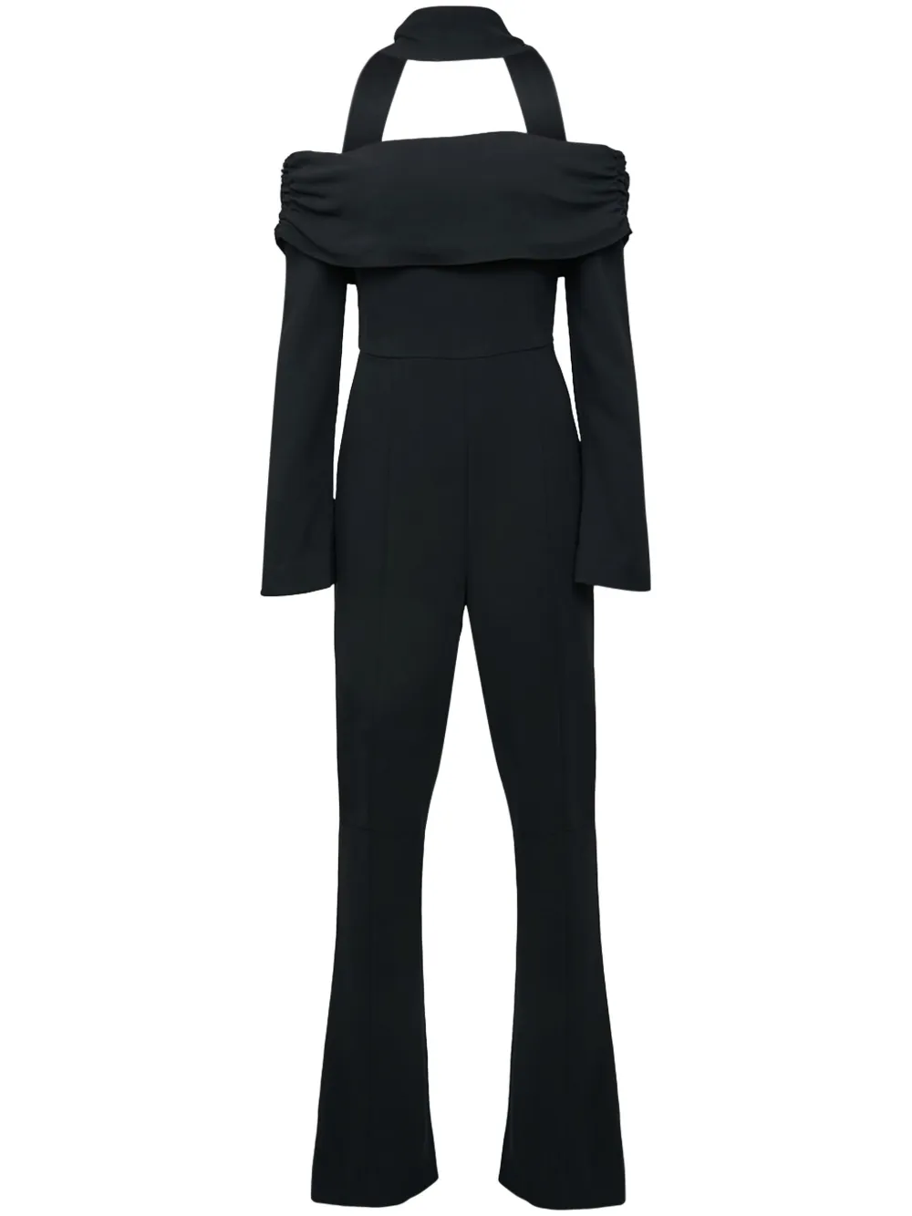 De La Vali off-shoulder jumpsuit | Black | Image 1