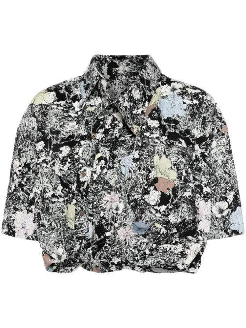 Chemise imprimée asymétrique - JNBY - Modalova