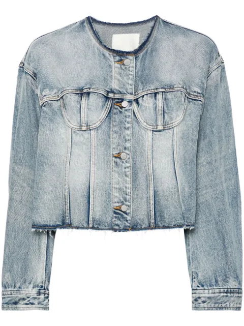 JNBY raw-hem denim jacket