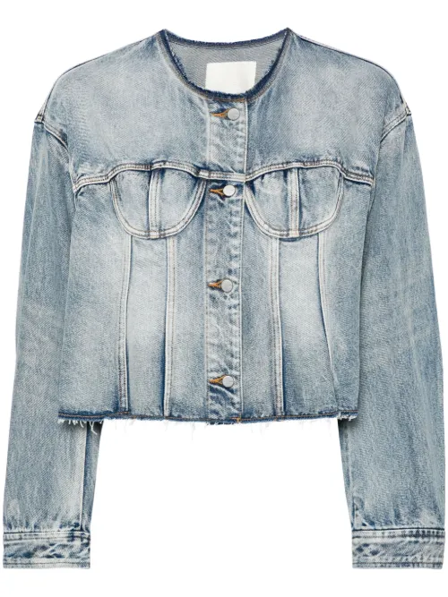 Veste en jean à bords francs - JNBY - Modalova