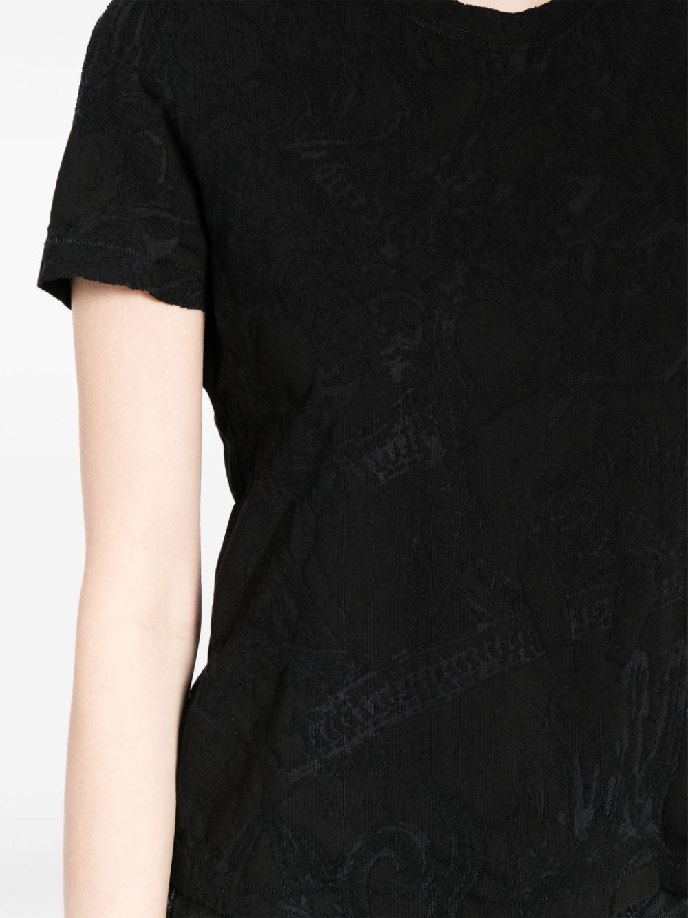 Shop Jnby Graphic-print Short-sleeve T-shirt In Black